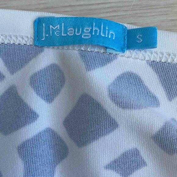 J. McLaughlin Geometric Catalina Cloth Sheath Dress Size S Artsy Career Work - Picture 3 of 8